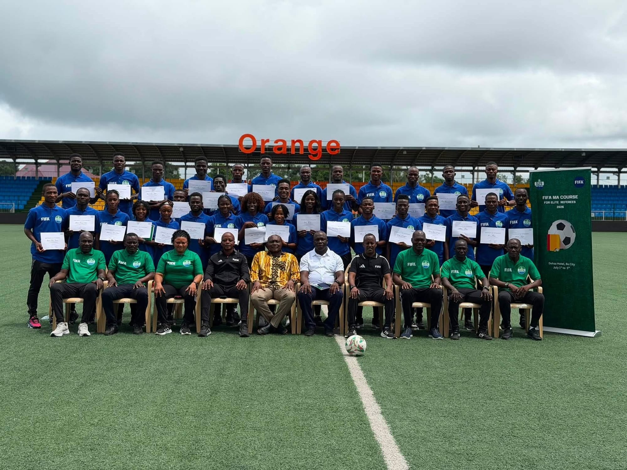 Elite referees complete the 2026 FIFA Member Association Course in Bo, strengthening Sierra Leone’s pool of match officials for domestic and international competitions.
