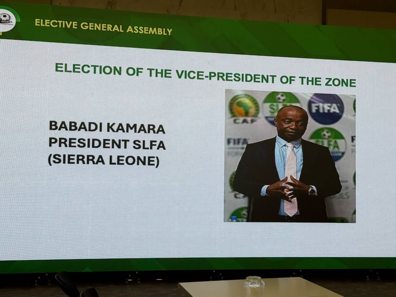 SLFA President Babadi Kamara Elected WAFU A Vice President