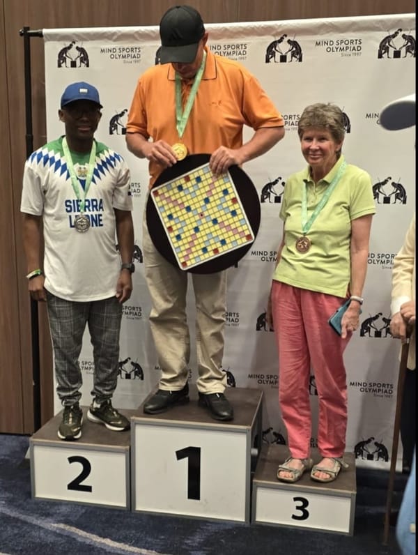 Mohamed Alieu Kamara Wins Silver at Mind Sports Olympiad in England